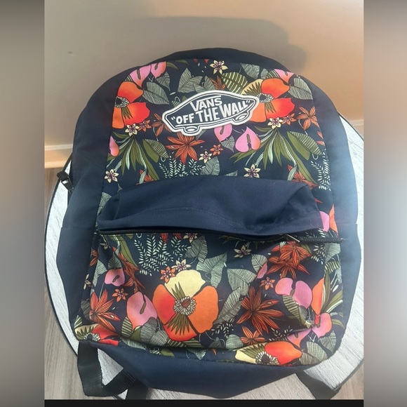 Vans Handbags - Vans Floral Backpack - Black and Multicolor
